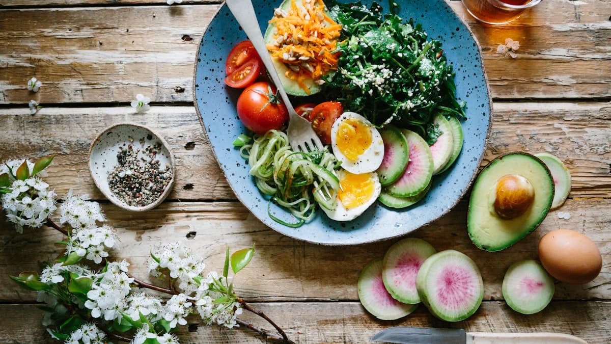 A protein-rich bowl of healthy whole foods