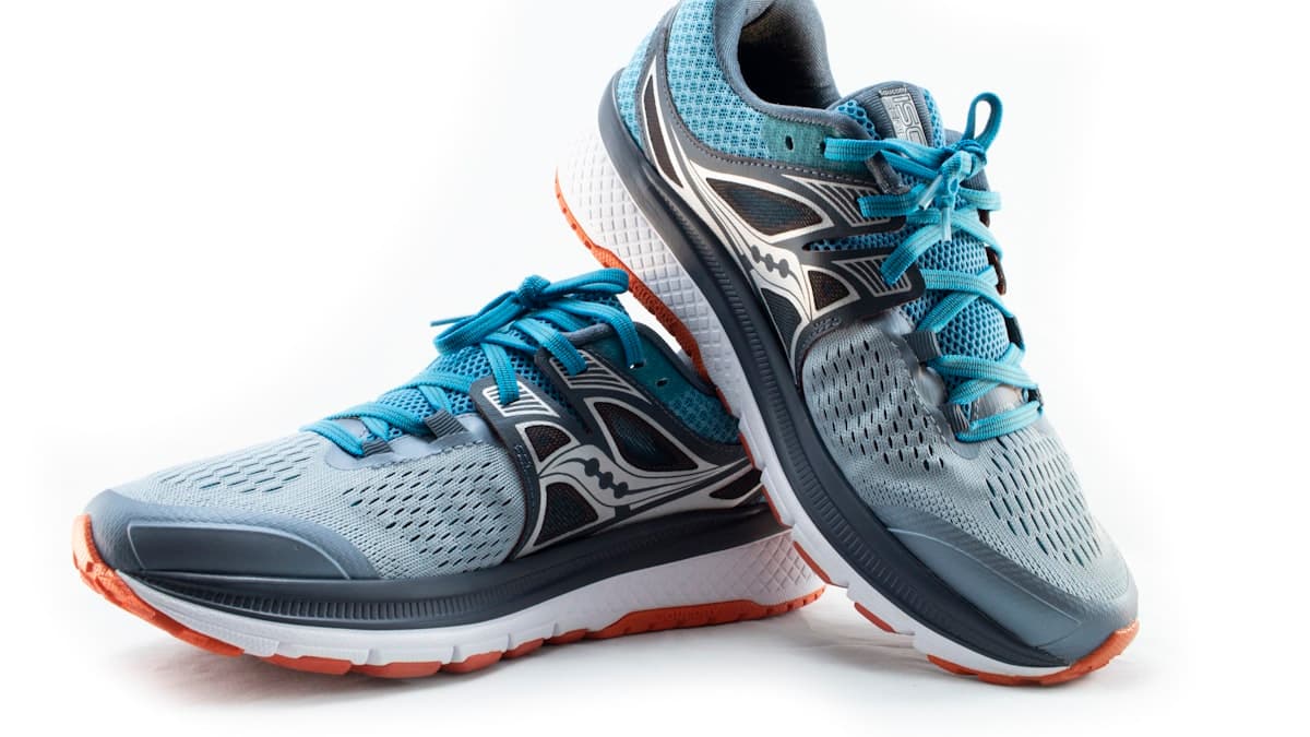 A pair of running shoes ready for a workout
